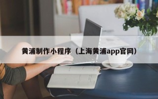 醴陵黄浦制作小程序（上海黄浦app官网）