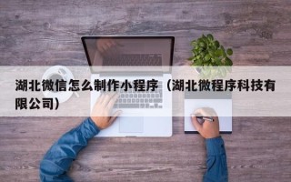 醴陵湖北微信怎么制作小程序（湖北微程序科技有限公司）